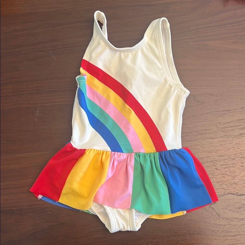 Hanna Anderson Rainbow Kids Tutu Swimsuit size 18-24 months